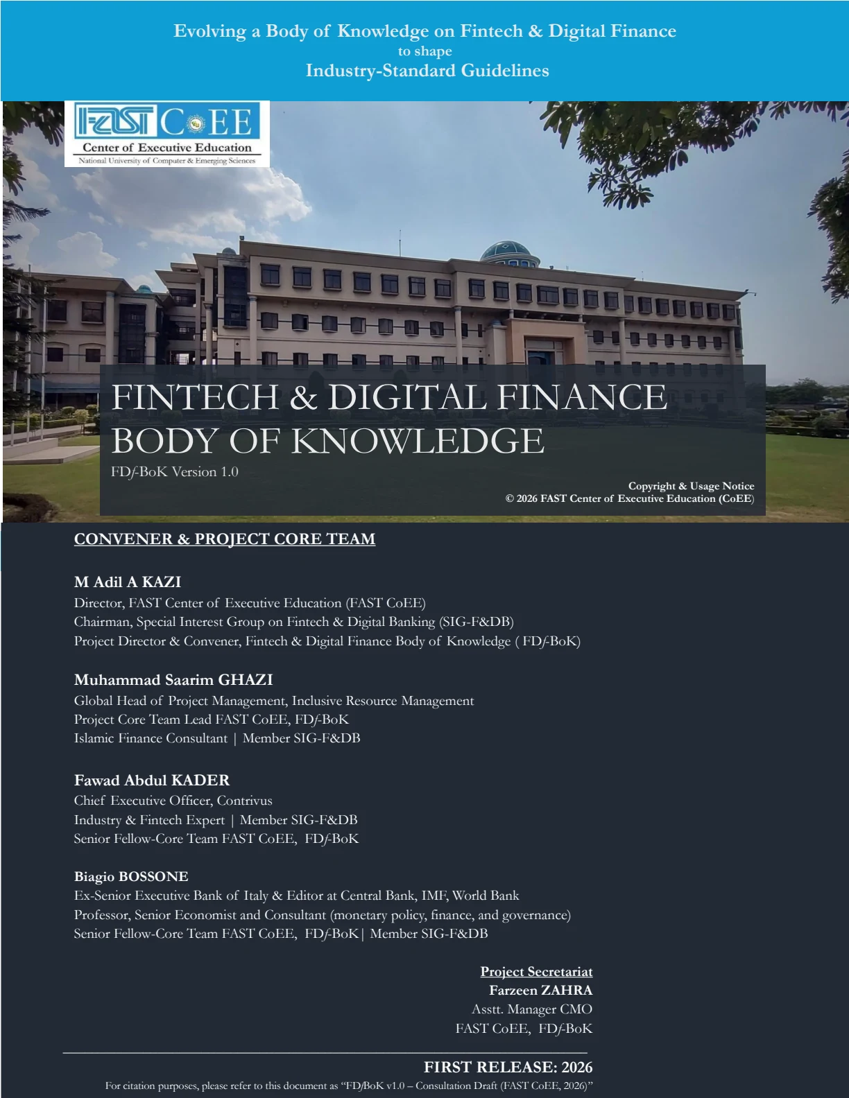 Cover for FinTech & Digital Finance — Body of Knowledge